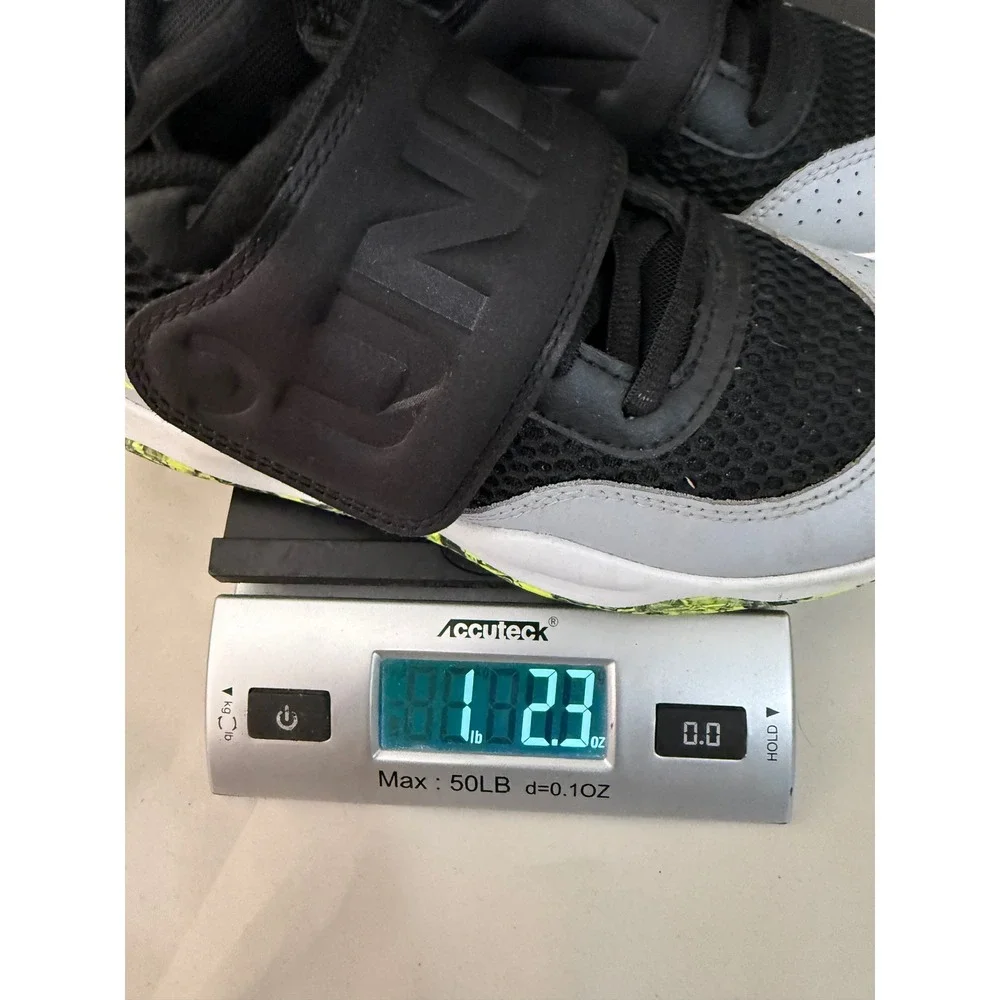 Under Armour Basketball Shoes Kids Size 3.5 Black Grey Neon Yellow Mid Top